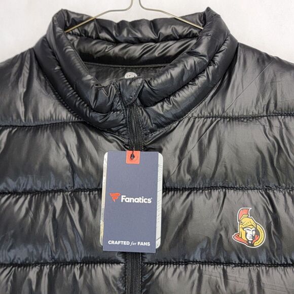 Fanatics Mens NHL Ottawa Senators Full Zip Puffer Jacket Size XL Water Resistant - Picture 4 of 16